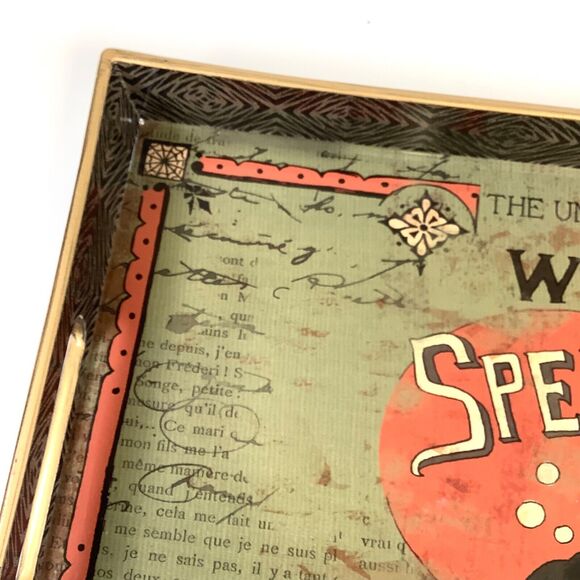 Lori Siebert Creative Co-op The Witches’ Spell Book Tray/Platter 18”W Halloween - Picture 6 of 11